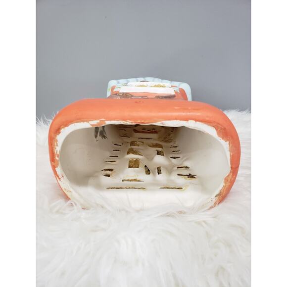 Vintage‎ YOZIE MOLD CERAMIC HALLOWEEN HAUNTED HOUSE blow mold copy cat bat witch - Picture 11 of 12